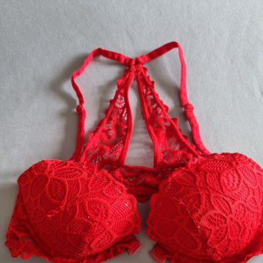 Roter Spitzen BH Victoria's Secret Pink
