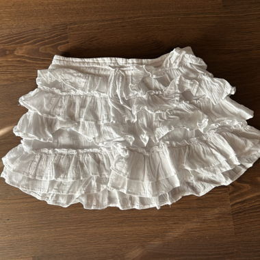 White Ruffle Skirt