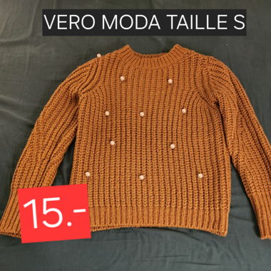 Pull bien chaud Vero Moda camel