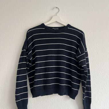 Striped knit sweater
