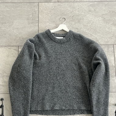 knitted sweater gray