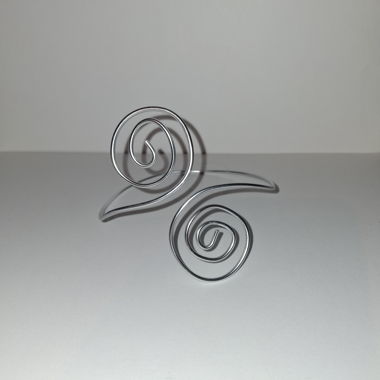 Bracciale argento a spirale per braccio