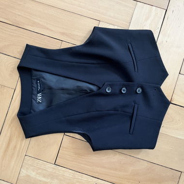 Zara Black Vest