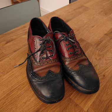 Three-tone Leather Shoes