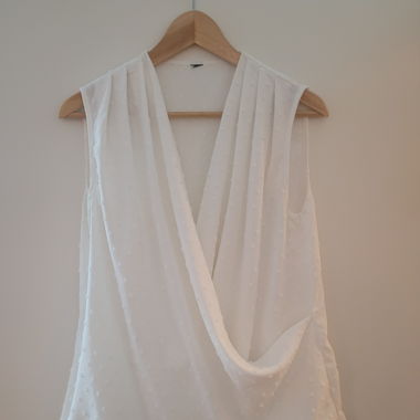 Blusa Top Incrociato Bianca