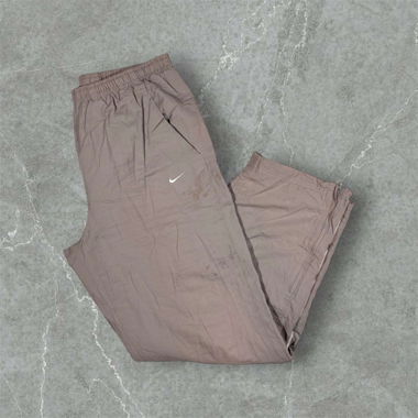 vintage nike trackpants in grey & white