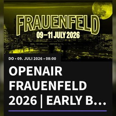 Biglietto Openair Frauenfeld 2026 2 giorni