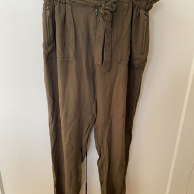 Olive / khaki fabric trousers Size 38