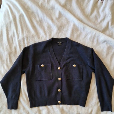 Dunkelblauer Cardigan 