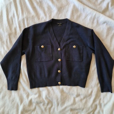 Dunkelblauer Cardigan 