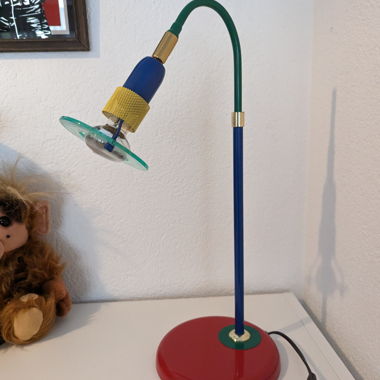 Vintage 80s Memphis Style Table Lamp Desk Lamp