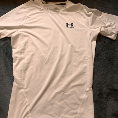 Maglia sportiva Under Armour HeatGear bianca Taglia L