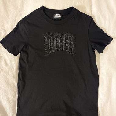 Diesel black logo T-shirt