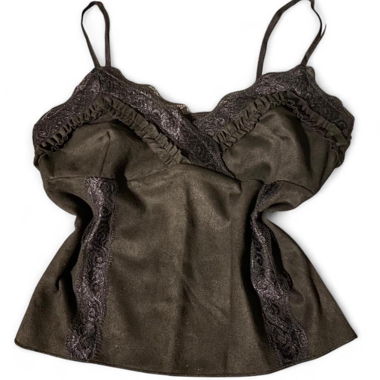 Cute black crop top with lace