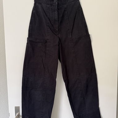 COS black wide-leg trousers