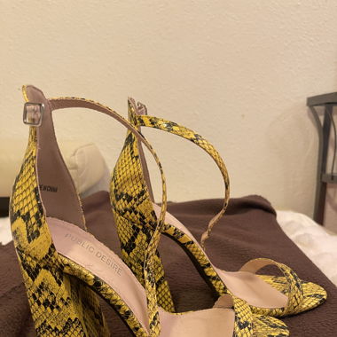 Talons imprimé serpent