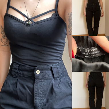 Schwarze Cargo Hose