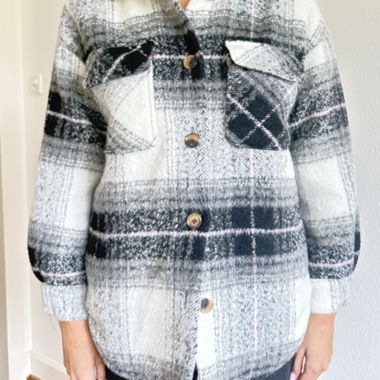Karierte Hemdjacke