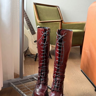 Miista Burgundy Shoes  