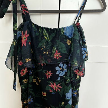 Bluse - Tropicalmuster - XS