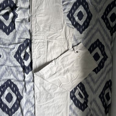 White Cargo Pants