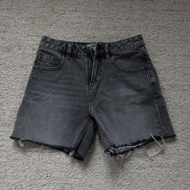 Shorts in denim grigio