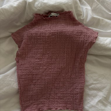 Pink Ribbed Top