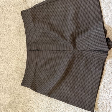 Shorts ZARA marron à carreaux