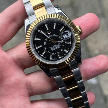Two Tone "Black Dial" Sky-Dweller - NH39