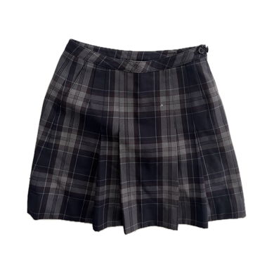 Eton club, checkered mini skirt