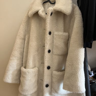 Cappotto in finta shearling