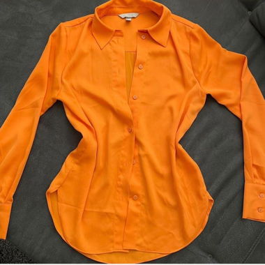Orange Bluse 