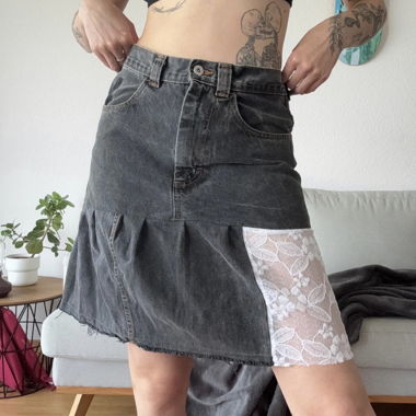 Jupe en jeans BIGBOY XS - Rework - Thriftflip