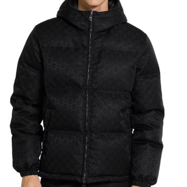 Gucci piumino nero con cappuccio