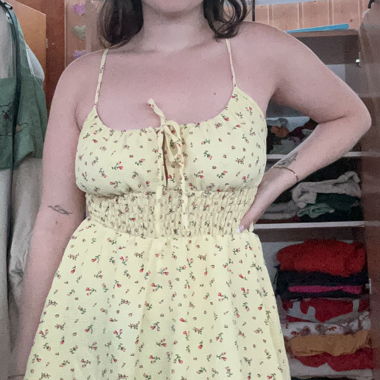 Cute yellow flower dress