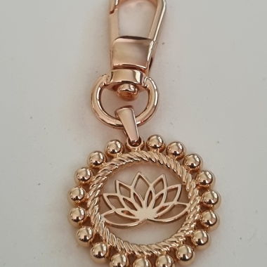 Ciondolo Pendente Lotus in Oro Rosa