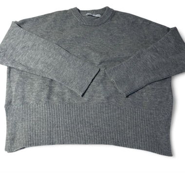 Maglione in maglia grigio