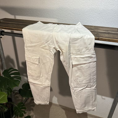 Cargohose weiss