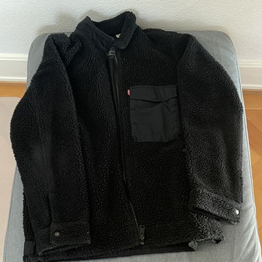 Levi’s sherpa nero - taglia L - teddy foderato