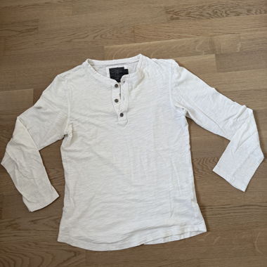 White Long-Sleeve Shirt H&M