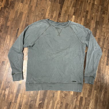 Sweat-shirt gris à manches longues