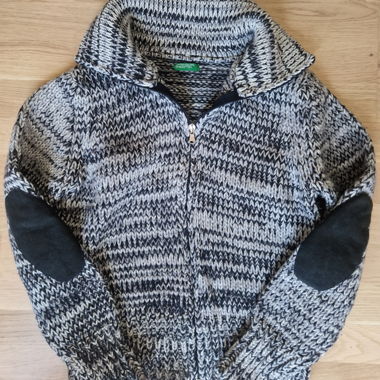 Benetton Zip-Knit Sweater