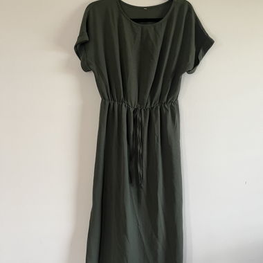 Kahki Belted Dress
