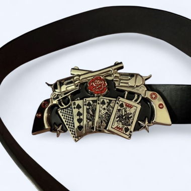 Cintura con fibbia stile revolver