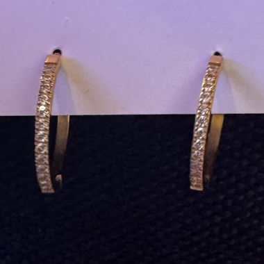 Boucles d'oreilles anneaux dorées