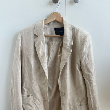 Cream Linen Blazer