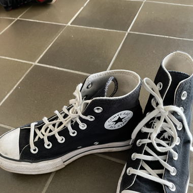 Plattform Converse schwarz