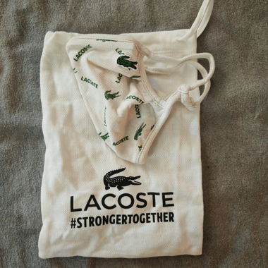 Maschera in tessuto Lacoste
