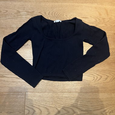 Langarm Crop Top