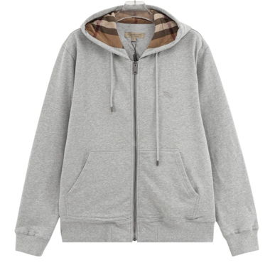Burberry graue Kapuzenjacke